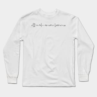 Navier Stokes Equation Of Fluid Dynamics Long Sleeve T-Shirt